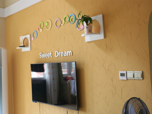 硅藻泥电视背景墙让居家生活更温馨